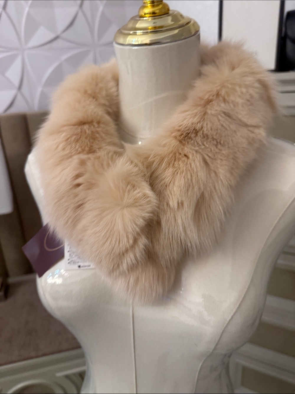 Japanese fox fur scarf clip on. NWT - Picture 2 of 12